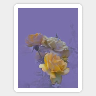 Memory of yellow roses Sticker